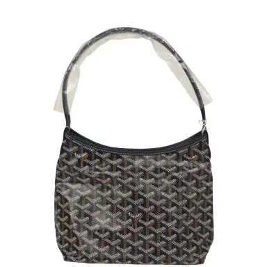 goyard Goyard Goyardine Navy Boheme Mini Hobo Bag Palladium Hardware | Thumbnail 1 goyard Goyard Goyardine Navy Boheme Mini Hobo Bag Palladium Hardware | Thumbnail 1
