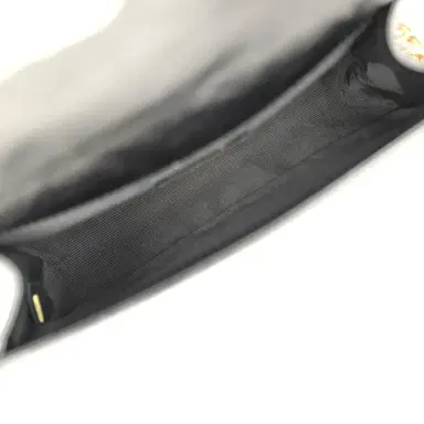 Chanel Pre-owned Chanel Medium Boy Bag Black Aged Calfskin Antique Gold Hardware | Thumbnail 8