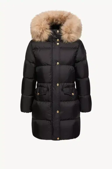Moncler Aphroties Shearling Trimmed Hooded Long Down Parka | Thumbnail 2 Moncler Aphroties Shearling Trimmed Hooded Long Down Parka | Thumbnail 2
