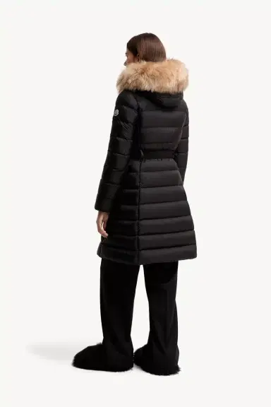 Moncler Khloesse Shearling-trimmed Hooded Long Down Jacket | Thumbnail 6