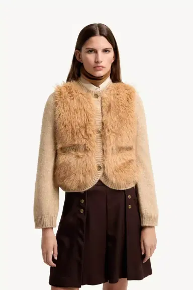 Moncler Alpaca & Wool Blend Padded Cardigan | Thumbnail 5