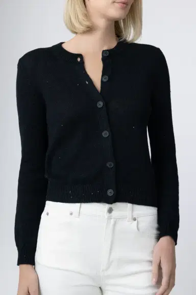 MISH Paillette Sequin Long Sleeve Cardigan | Thumbnail 2