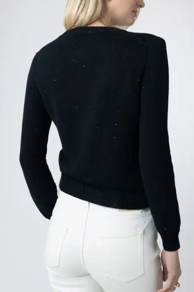 MISH Paillette Sequin Long Sleeve Cardigan | Thumbnail 4