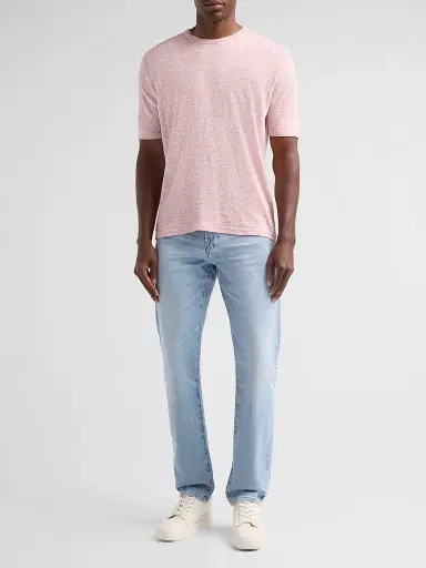 Saks Fifth Avenue Men's Linen Crewneck T-Shirt | Thumbnail 2 Saks Fifth Avenue Men's Linen Crewneck T-Shirt | Thumbnail 2