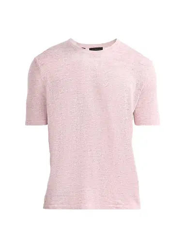 Saks Fifth Avenue Men's Linen Crewneck T-Shirt | Thumbnail 1 Saks Fifth Avenue Men's Linen Crewneck T-Shirt | Thumbnail 1