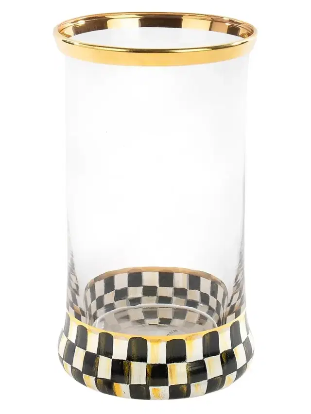 MacKenzie-Childs Courtly Check Highball Glass