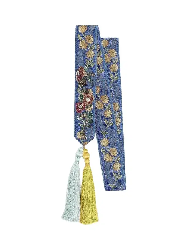 Valentino Women's Embroidered Viscose Bandeau Scarf