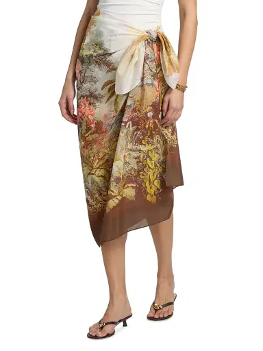 Kobi Halperin Women's Batsheva Eden Valley Print Cotton-Silk Pareo | Thumbnail 3 Kobi Halperin Women's Batsheva Eden Valley Print Cotton-Silk Pareo | Thumbnail 3