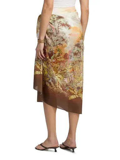 Kobi Halperin Women's Batsheva Eden Valley Print Cotton-Silk Pareo | Thumbnail 4 Kobi Halperin Women's Batsheva Eden Valley Print Cotton-Silk Pareo | Thumbnail 4