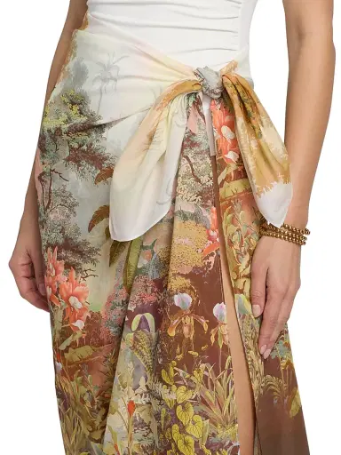 Kobi Halperin Women's Batsheva Eden Valley Print Cotton-Silk Pareo | Thumbnail 5 Kobi Halperin Women's Batsheva Eden Valley Print Cotton-Silk Pareo | Thumbnail 5