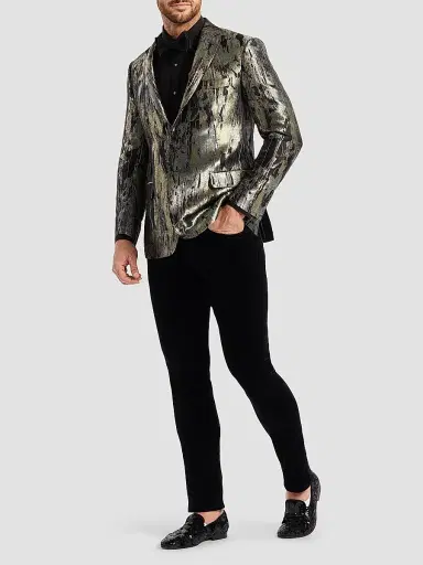 Robert Graham Men's Teagan Metallic Woven Sport Coat | Thumbnail 2 Robert Graham Men's Teagan Metallic Woven Sport Coat | Thumbnail 2