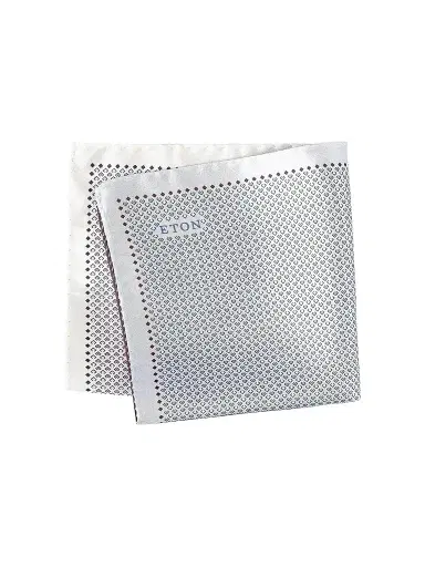 Eton Men's Four-Sided Micro-Print Silk Pocket Square | Thumbnail 1