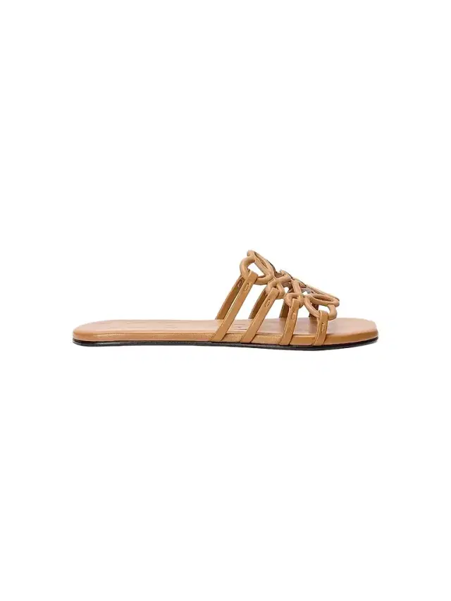 Loewe Women's Petal Anagram Leather Slides