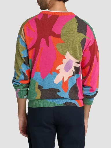 Paul Smith Men's Fish Cotton-Nylon Crewneck Sweater | Thumbnail 5
