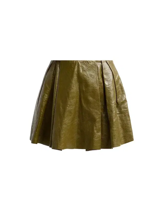 Ulla Johnson Women's Sophie Crinkled Leather A-Line Mini Skirt