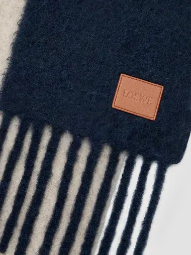 Loewe Men's Bi-Color Alpaca-Blend Scarf | Thumbnail 4