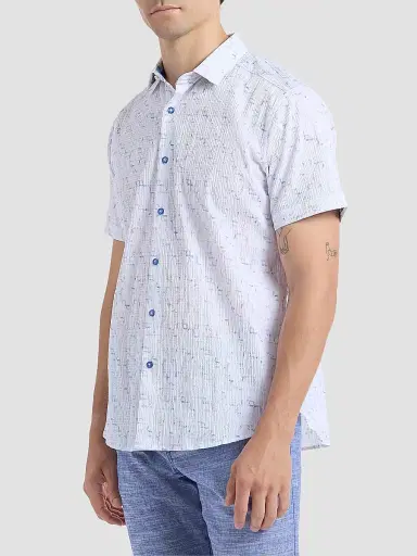 Robert Graham Men's Kingshold Geometric Stretch-Cotton Shirt | Thumbnail 4