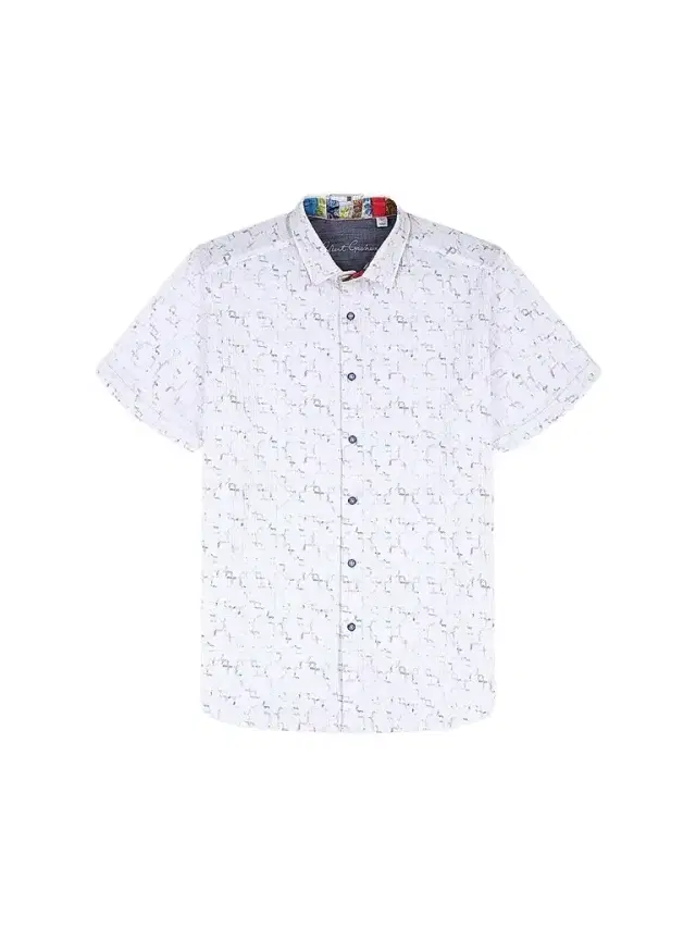 Men's Kingshold Geometric Stretch-Cotton Shirt