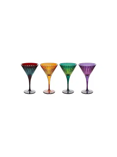 L'Objet Prism Martini Glasses 4-Piece Set | Thumbnail 1 L'Objet Prism Martini Glasses 4-Piece Set | Thumbnail 1