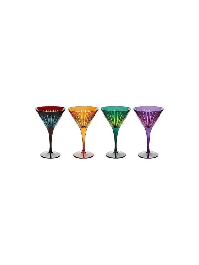 L'Objet Prism Martini Glasses 4-Piece Set