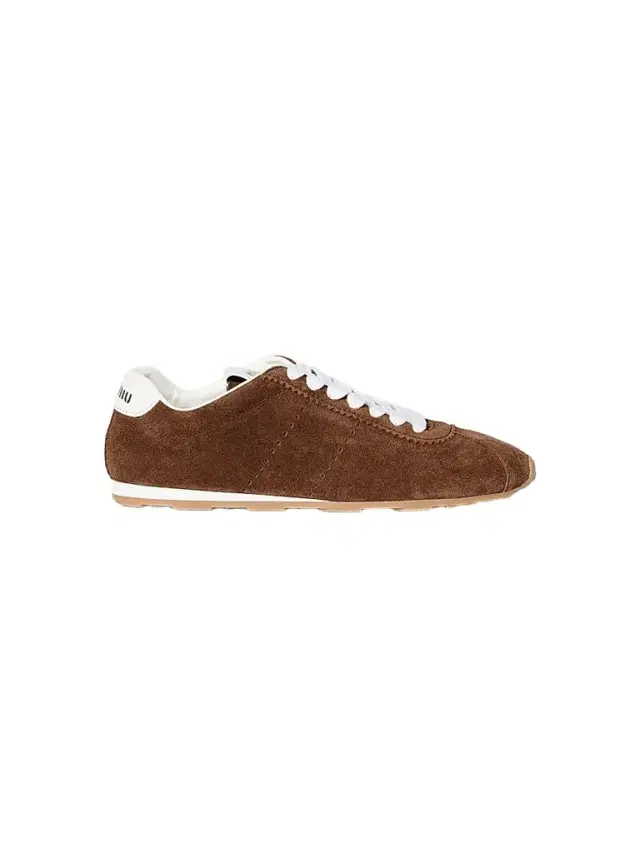 Miu Miu Women's Plume Suede Sneakers