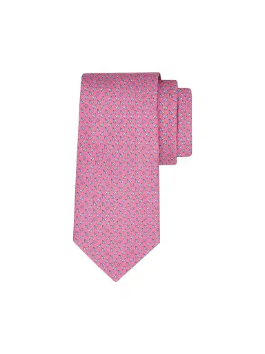Ferragamo Men's Bussola Silk Tie | Thumbnail 1