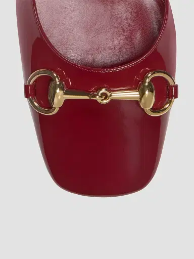 Gucci Women's Signora 55MM Patent Leather Block-Heel Pumps | Thumbnail 4