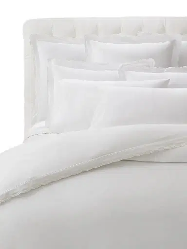 Ralph Lauren Malin Scallop Cotton Sateen Duvet Cover | Thumbnail 1 Ralph Lauren Malin Scallop Cotton Sateen Duvet Cover | Thumbnail 1