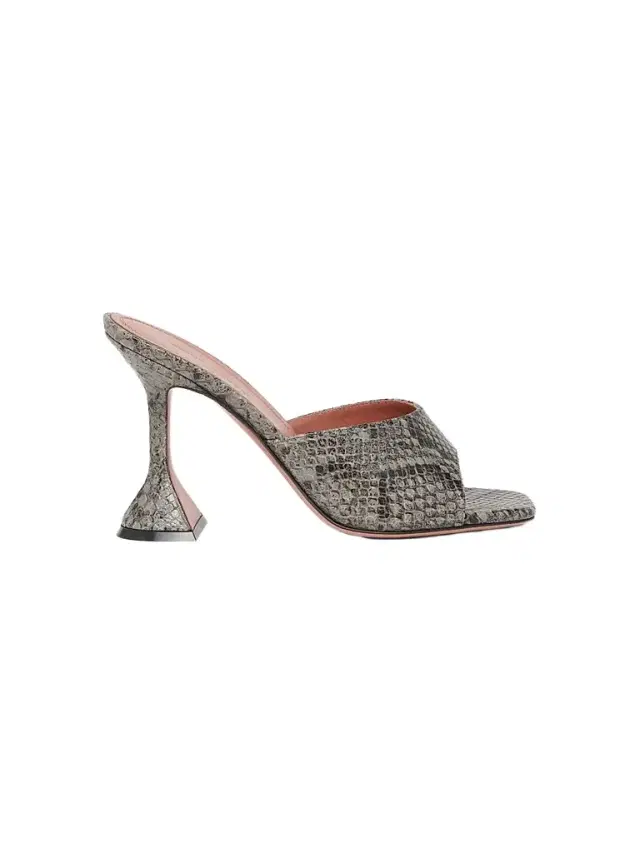 Amina Muaddi Women's Lupita 95MM Snakeskin-Embossed Leather Sandals