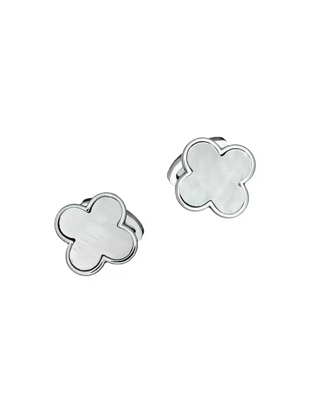 Jan Leslie Men's Onyx Clover Cufflinks