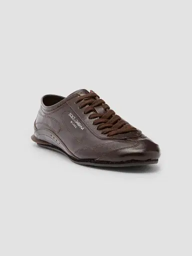 Dolce & Gabbana Men's Lipari Leather Low-Top Sneakers | Thumbnail 2