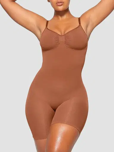Skims Women's Seamless Sculpt Mid Thigh Bodysuit | Thumbnail 3