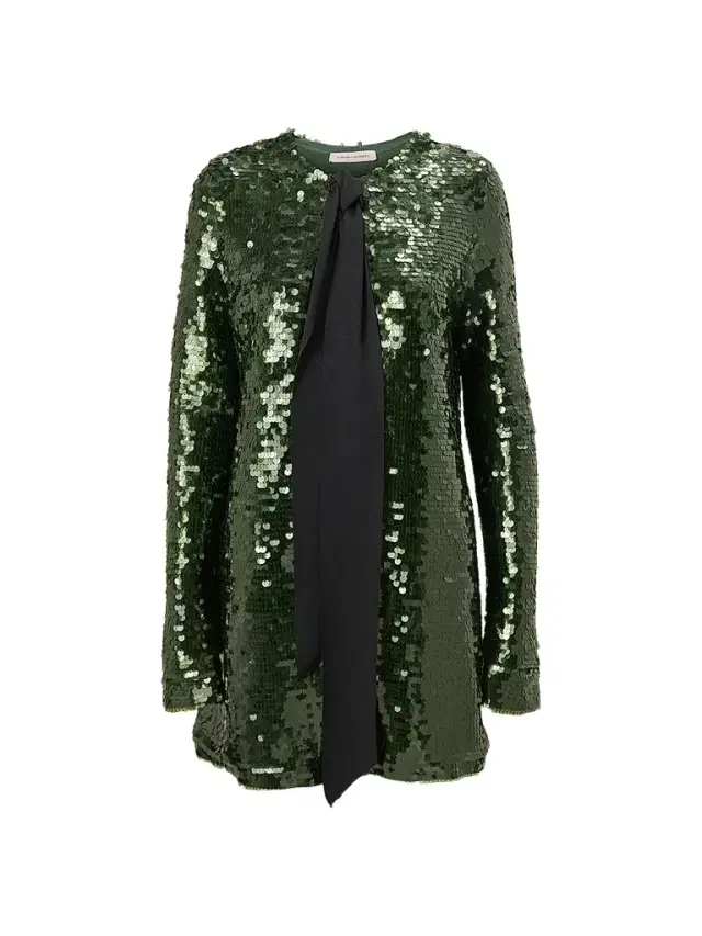 Carolina Herrera Women's Sequined Tieneck Longline Cardigan