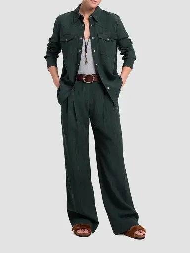 TWP Women's Lone Rider Textured Shirt | Thumbnail 2