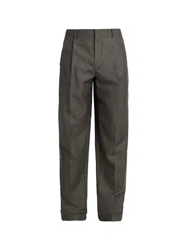 Bottega Veneta Men's Striped Wool-Mohair Trousers | Thumbnail 1 Bottega Veneta Men's Striped Wool-Mohair Trousers | Thumbnail 1