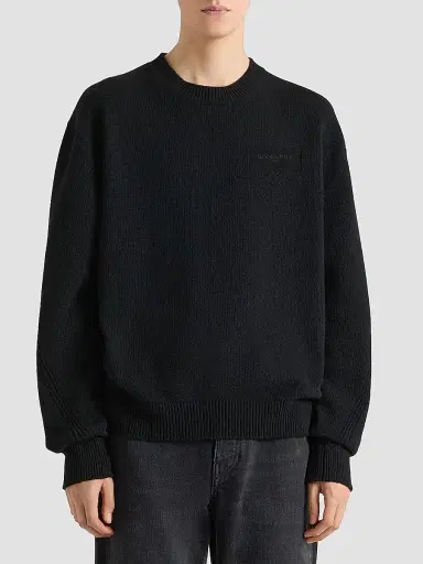 Givenchy Men's Couture Seam Sweater in Wool and Cashmere | Thumbnail 3 Givenchy Men's Couture Seam Sweater in Wool and Cashmere | Thumbnail 3
