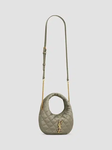 Saint Laurent Women's Icarino Mini Top Handle Bag in Quilted Nappa | Thumbnail 4