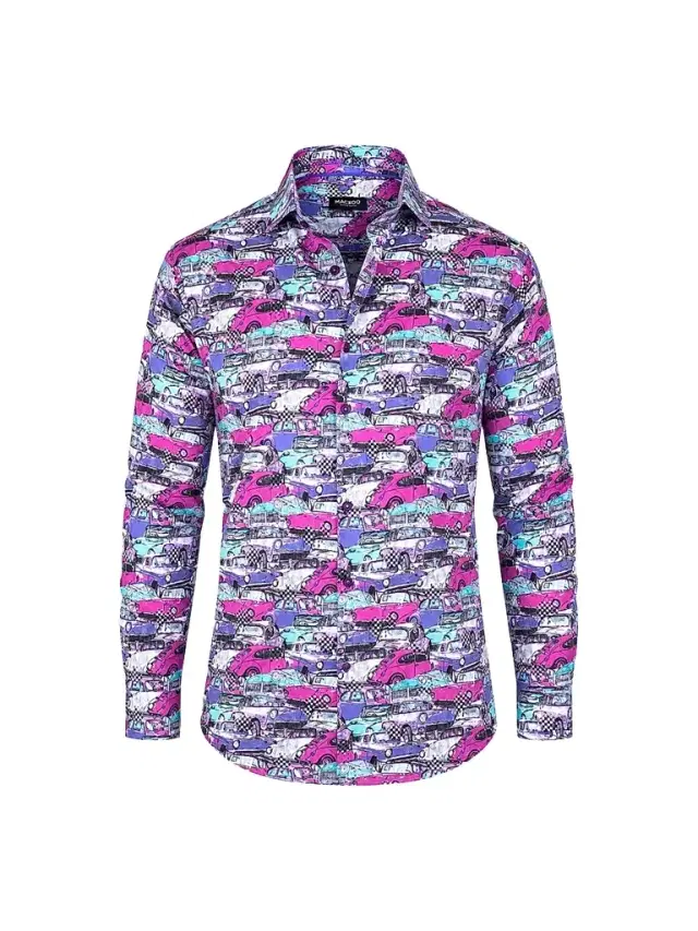 Maceoo Men's Fibonacci Vin Multi Shirt
