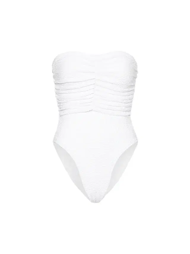 Milly Women's Textured Ruched Strapless One-Piece Swimsuit