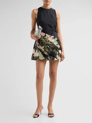 ACLER Women's Lachine Botanical Print A-Line Mini Dress | Thumbnail 2