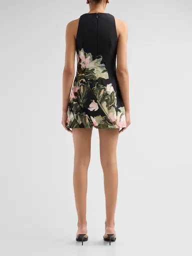 ACLER Women's Lachine Botanical Print A-Line Mini Dress | Thumbnail 3