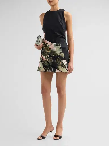 ACLER Women's Lachine Botanical Print A-Line Mini Dress | Thumbnail 4