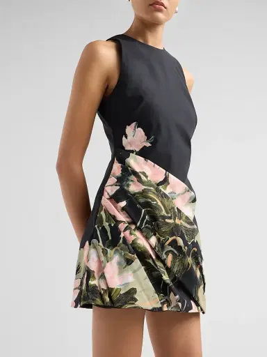 ACLER Women's Lachine Botanical Print A-Line Mini Dress | Thumbnail 5