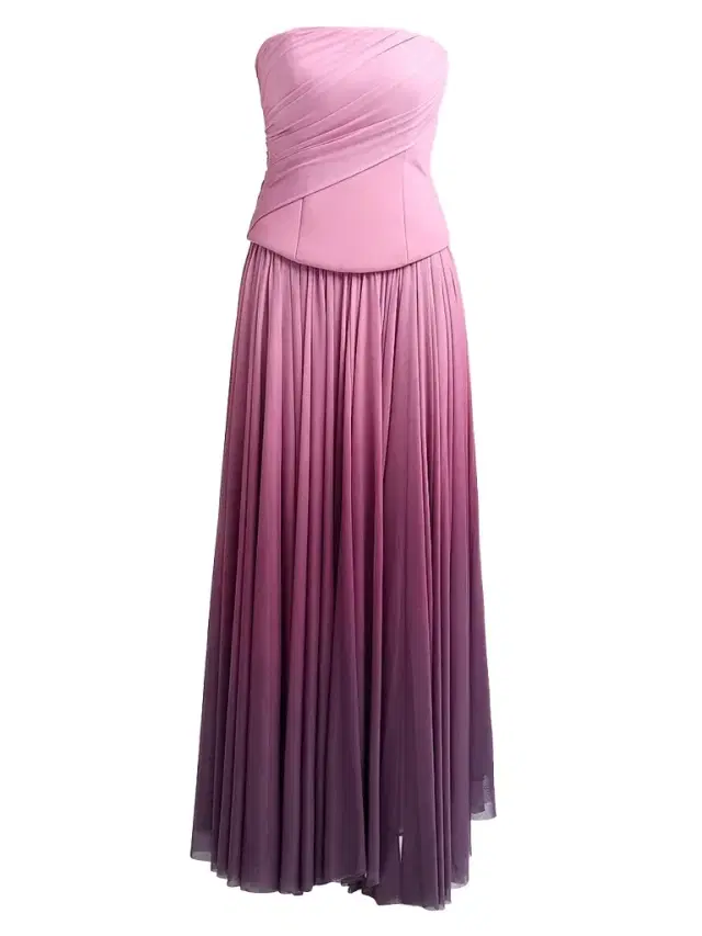ACLER Women's Femme Fatale Primley Ombré Strapless Maxi Dress