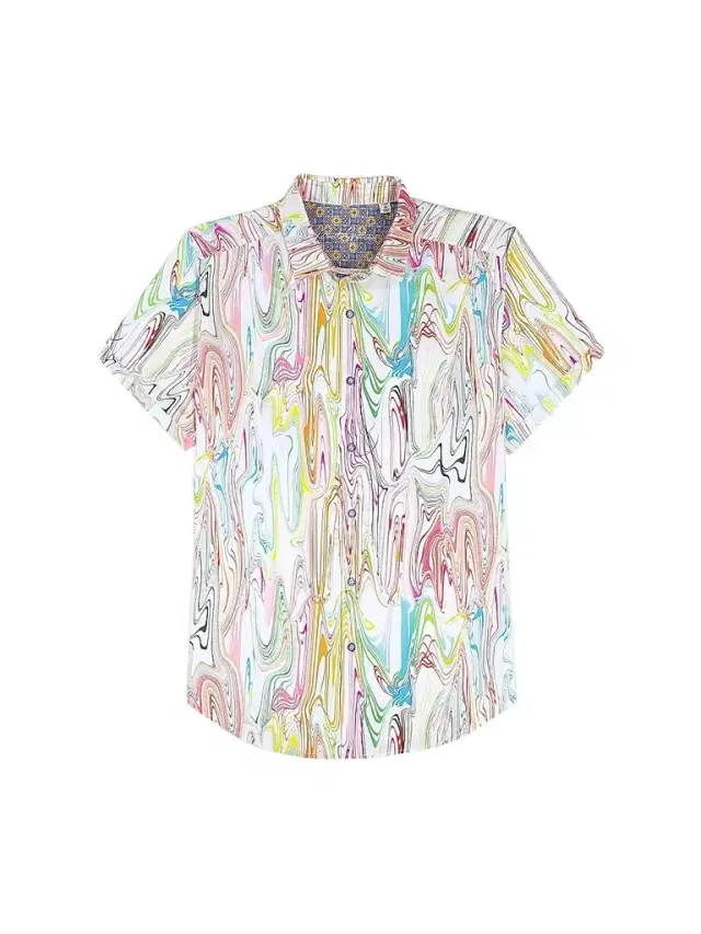 Robert Graham Men's Bellenden Woven Satin Shirt
