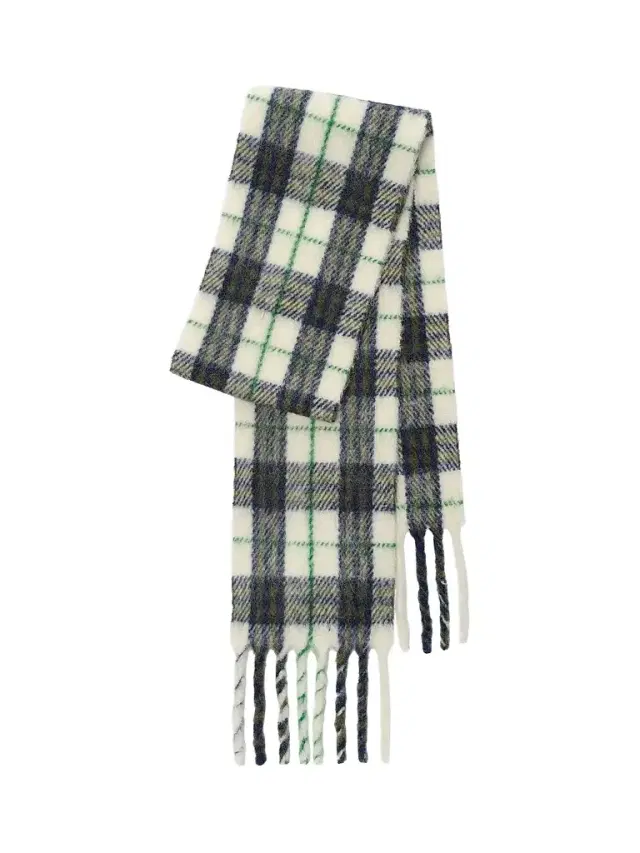 Burberry Men's Check Narrow Alpaca-Wool Scarf
