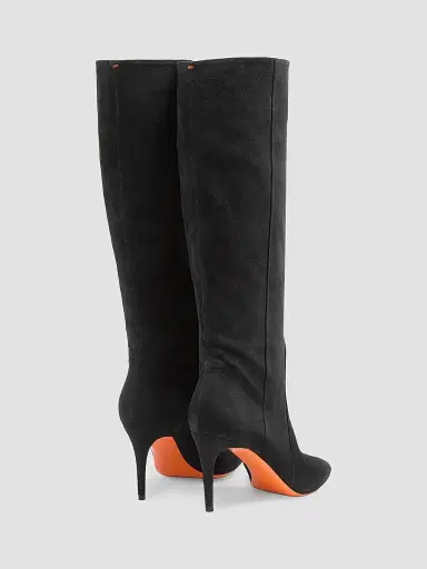 Santoni Women's Viola 85MM Suede Knee-High Stiletto Boots | Thumbnail 4 Santoni Women's Viola 85MM Suede Knee-High Stiletto Boots | Thumbnail 4