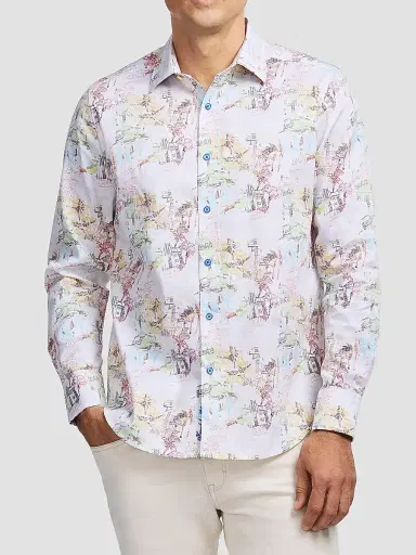 Robert Graham Men's Payson Woven Shirt | Thumbnail 3