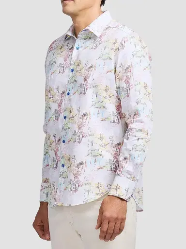 Robert Graham Men's Payson Woven Shirt | Thumbnail 4