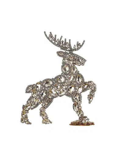 Exclusively Ours Dazzling Valiant Right-Facing Crystal Reindeer Decoration | Thumbnail 1 Exclusively Ours Dazzling Valiant Right-Facing Crystal Reindeer Decoration | Thumbnail 1